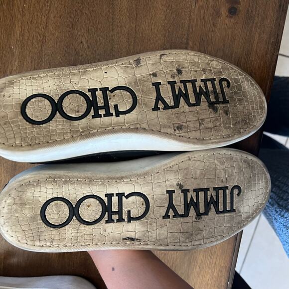 Jimmy Choo Navy Blue Portman Sneakers EU 42 - Picture 7 of 9